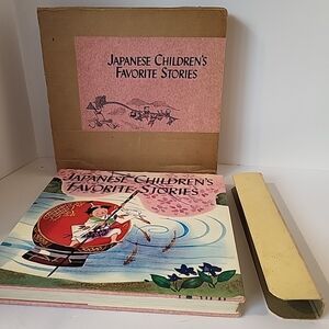 Japanese Children's Favorite Stories Book 1972 Original Box